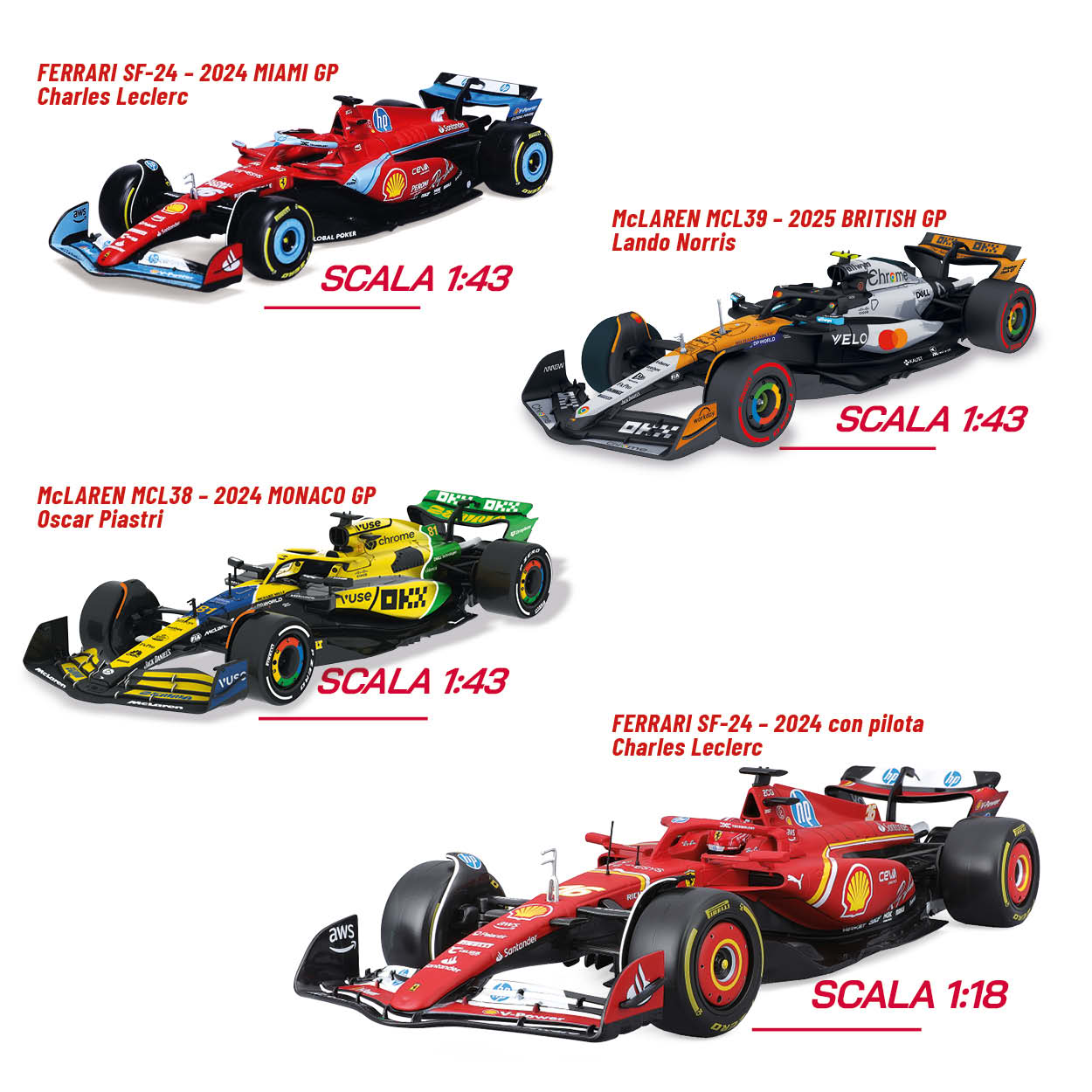 Quattro oggetti esclusivi!