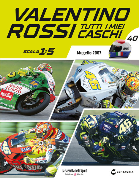 Helmet Casco Moto GP Valentino Rossi 46 Season 2009 Scala 1/5 Centauria 