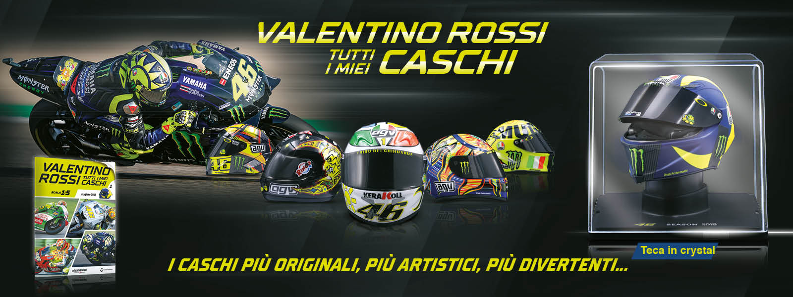 VALENTINO ROSSI Tutti i miei caschi